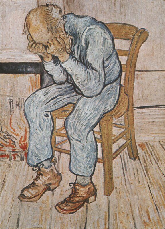 Man in Distress on a Chair