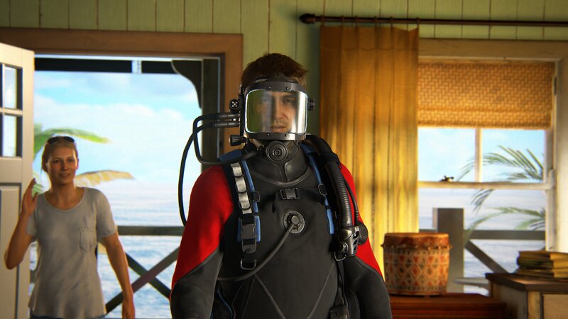 Man in Diving Gear