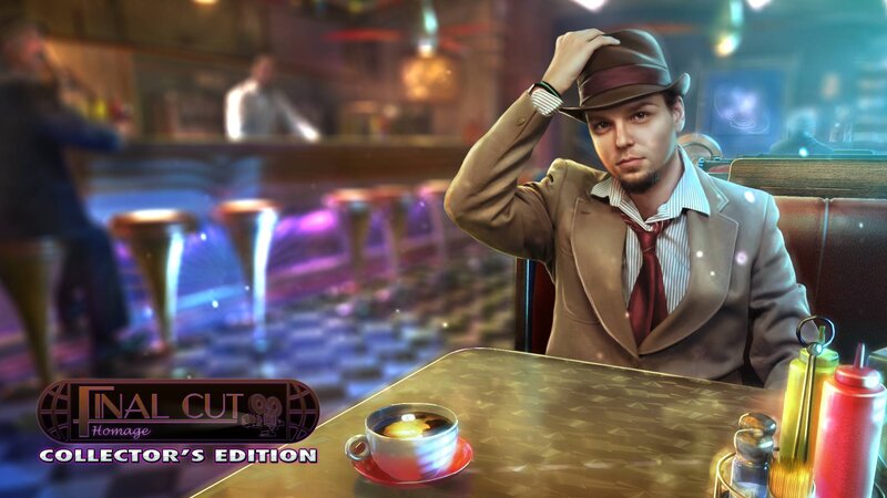 Man in Fedora at Diner