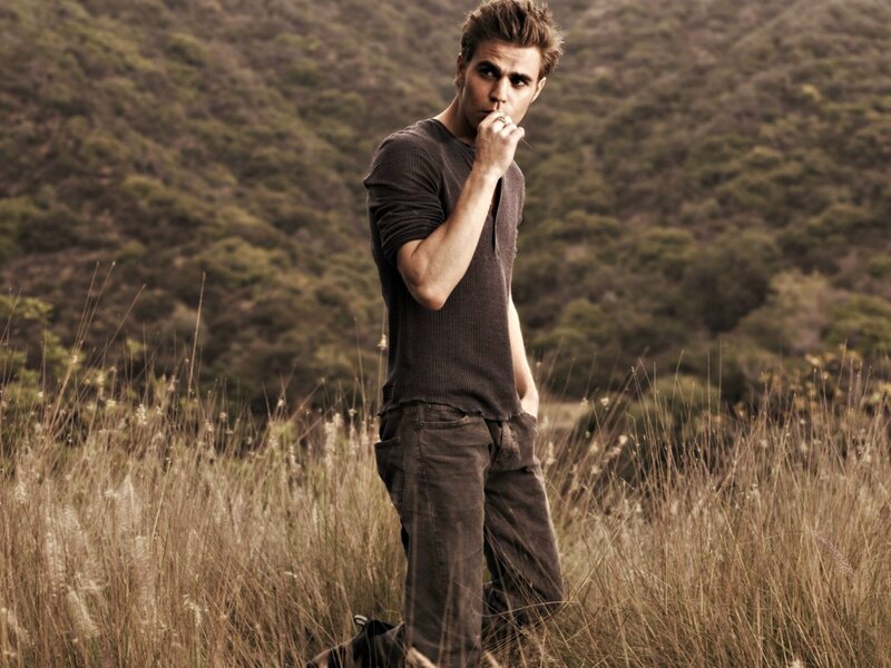 Man in Field — Brown, Contemplative