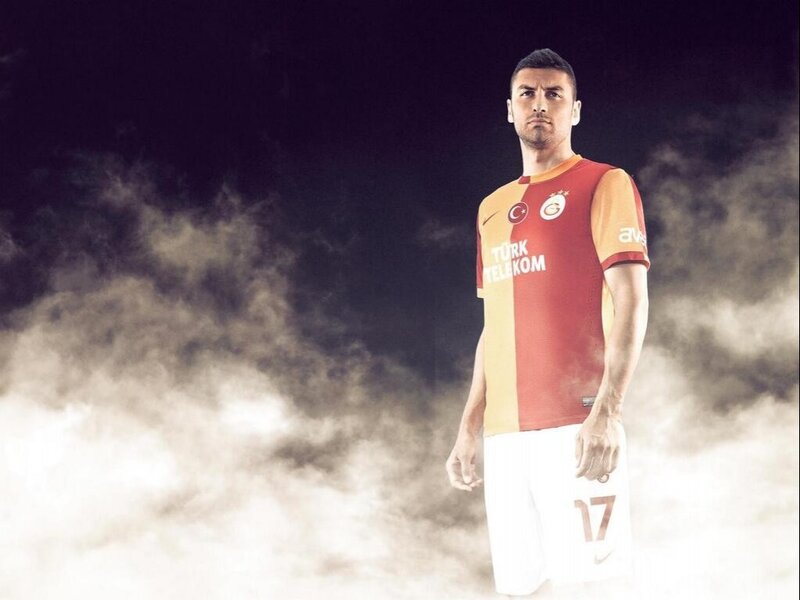 Man in Football Jersey — Red, Dramatic