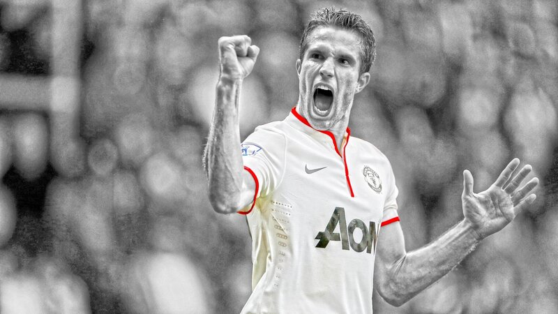 Man in Football Jersey — White, Intense