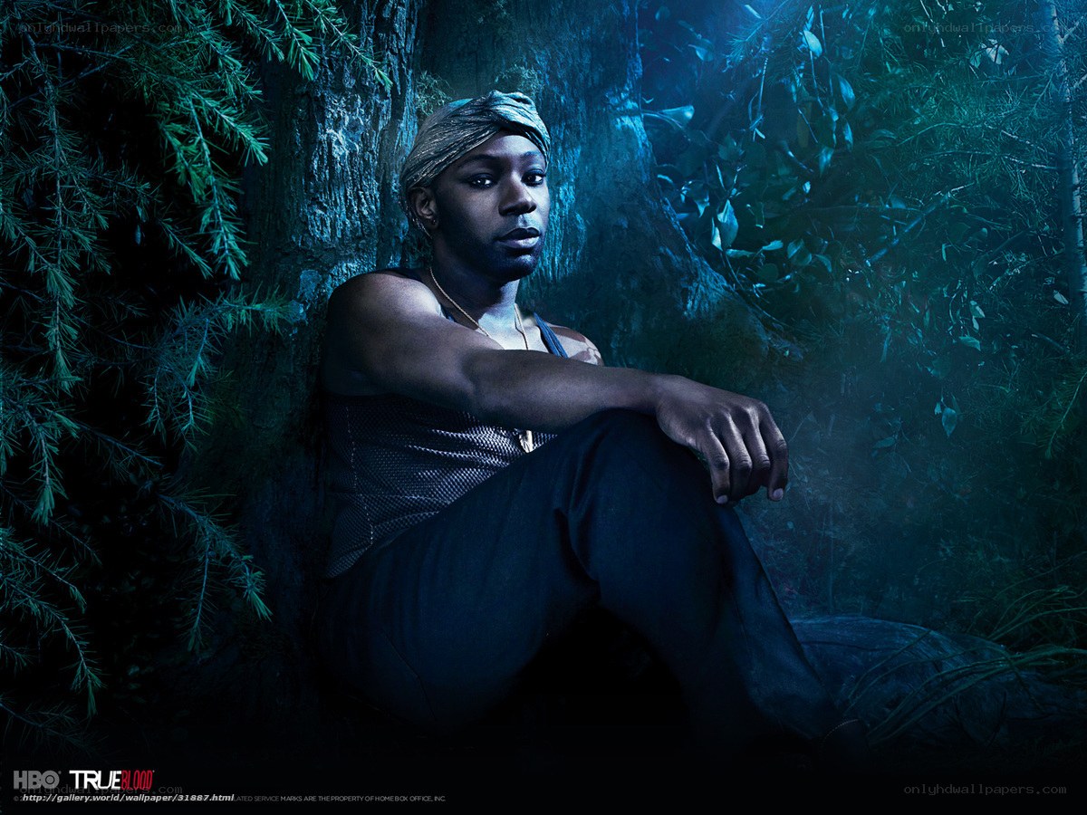 man in forest at night