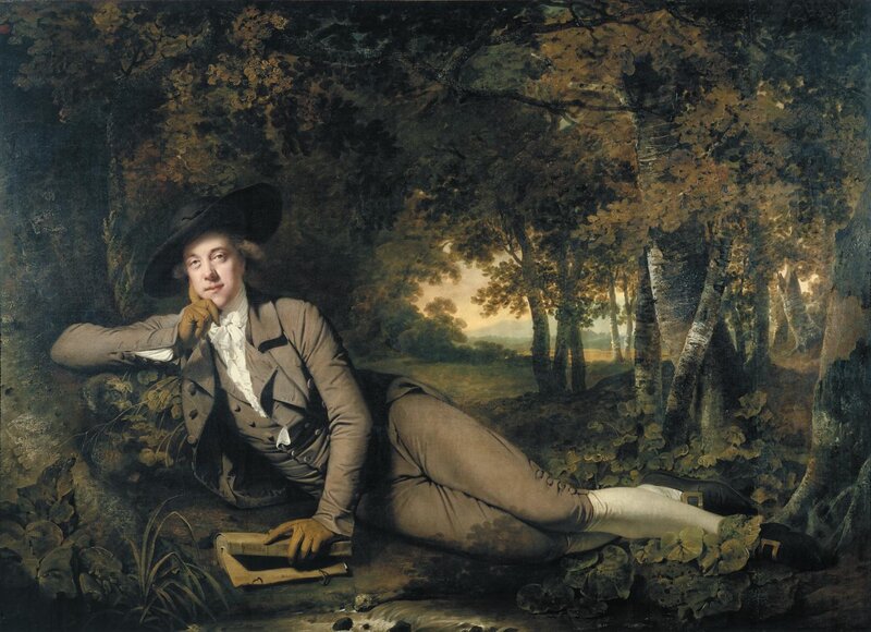 Man in Forest — Brown, Serene