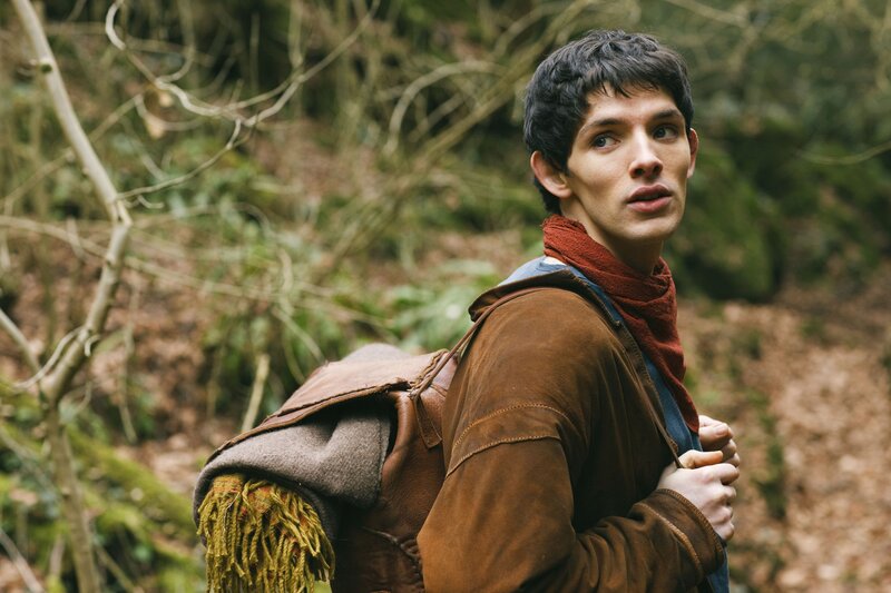 man in forest with backpack