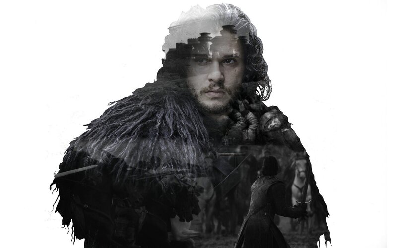 Man in Fur Cloak — Black, Dramatic, Photograph