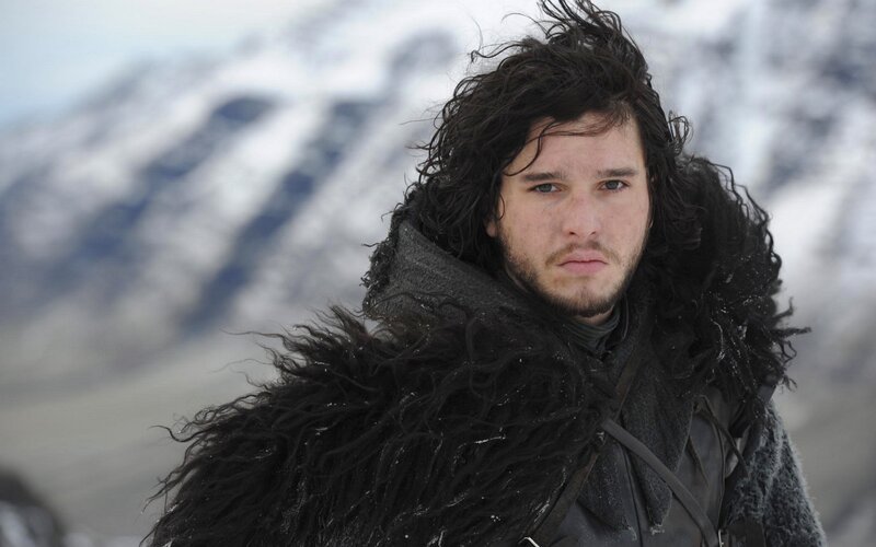 Man in Fur Cloak — Black, Dramatic, Winter