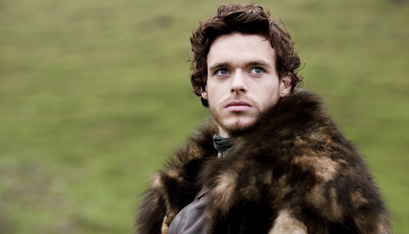 Man in Fur Cloak — Brown, Serious