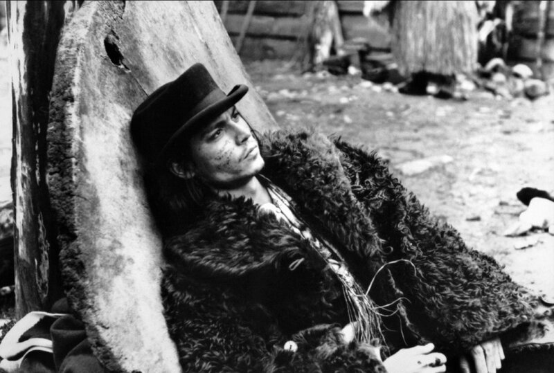 Man in Fur Coat — Black, Dramatic, Photograph, Hat