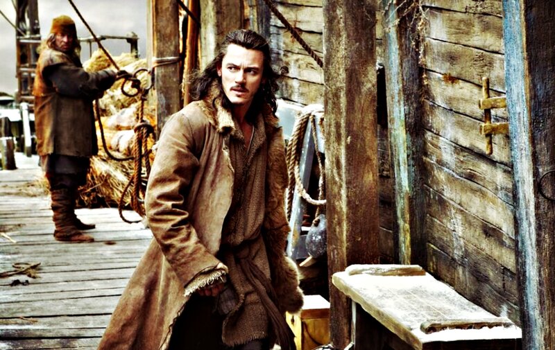 Man in Fur Coat — Brown, Dramatic, Photograph