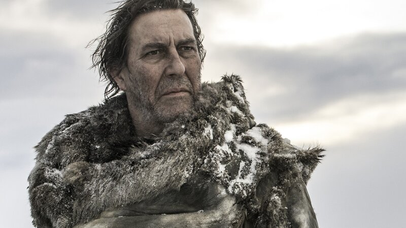 Man in Fur Coat — Gray, Dramatic, Winter