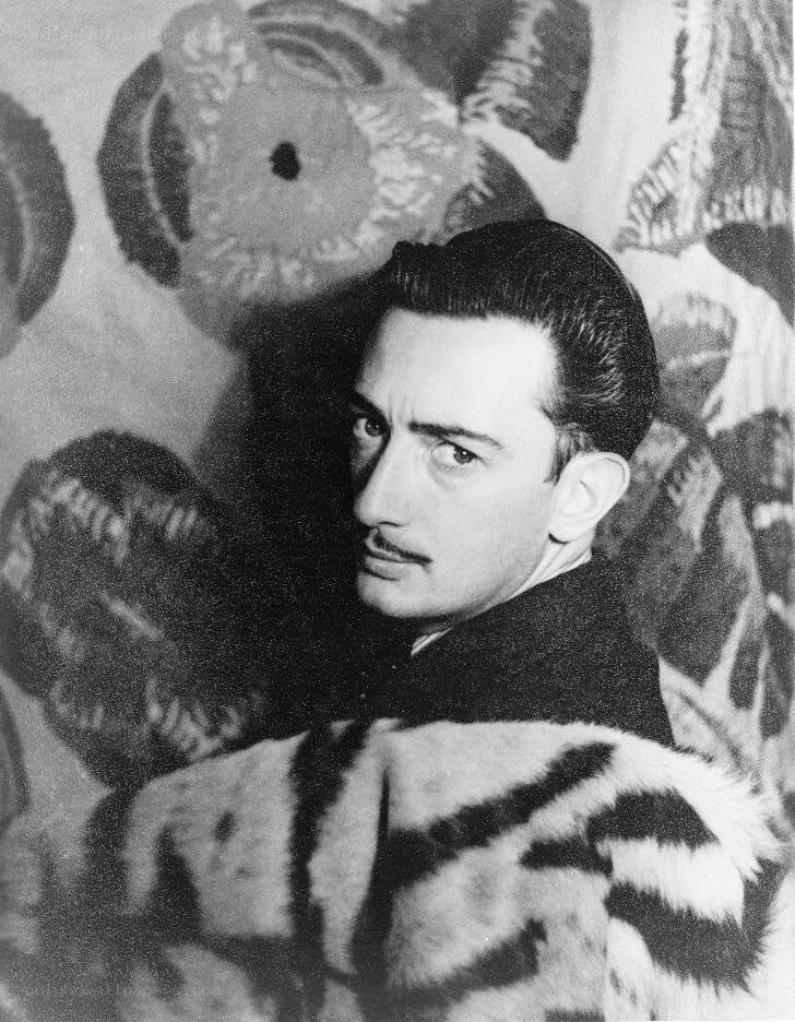 Man in fur coat portrait