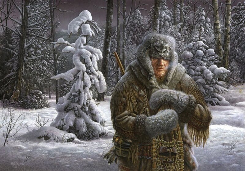 Man in Fur Coat — White, Cold