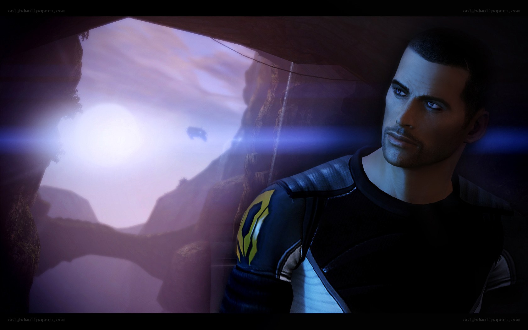 man in futuristic armor