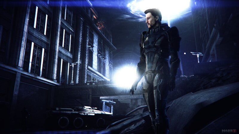 Man in Futuristic Armor — Blue