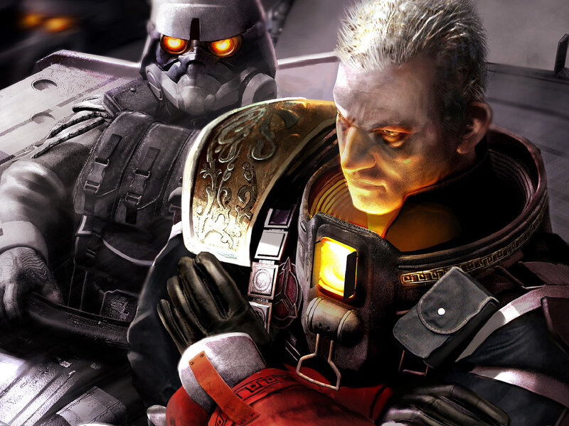 Man in Futuristic Armor — Gray