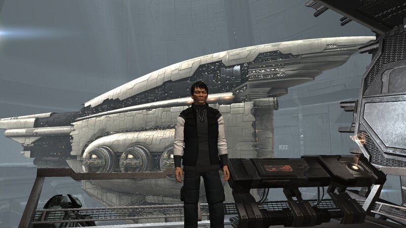 Man in Futuristic Outfit