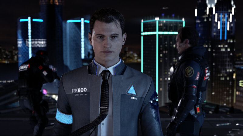 Man in Futuristic Suit — Gray, Dramatic
