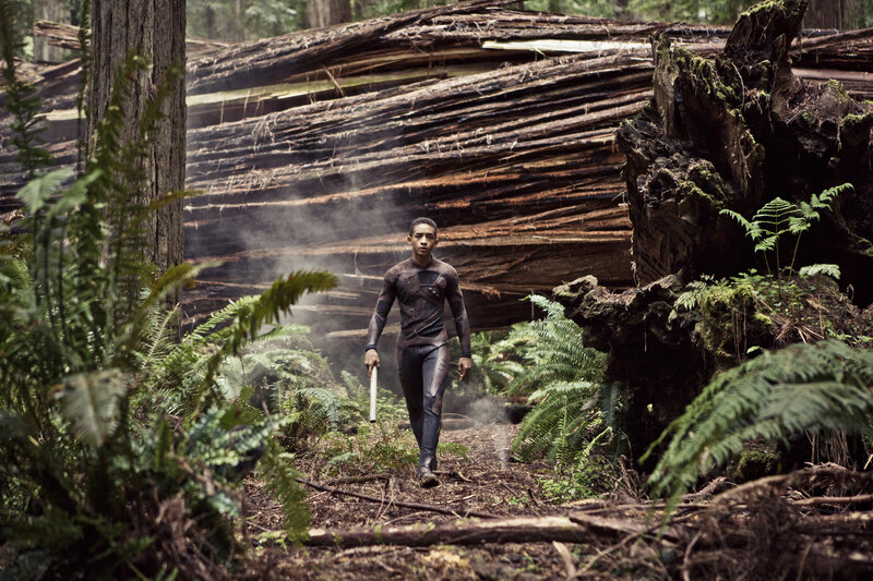 Man in Futuristic Suit — Green