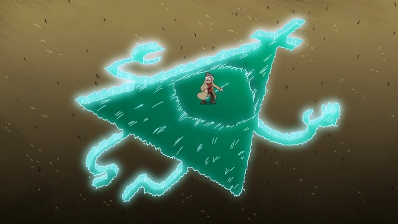Man in Glowing Ice Shape
