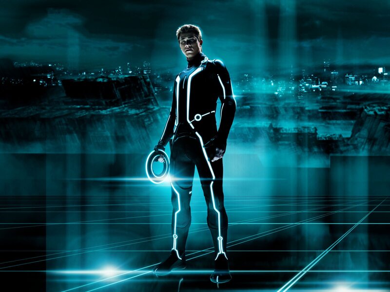 Man in Glowing Suit — Blue