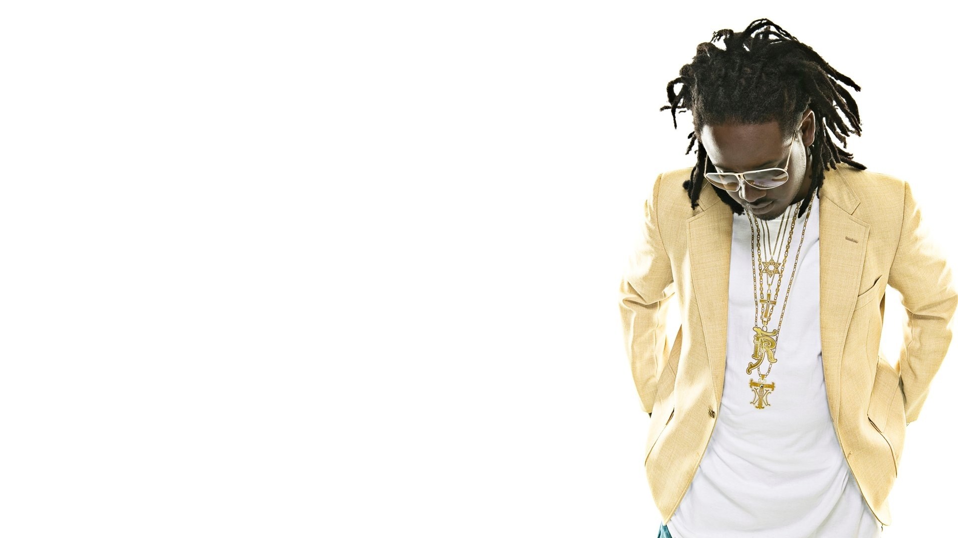 man in gold blazer