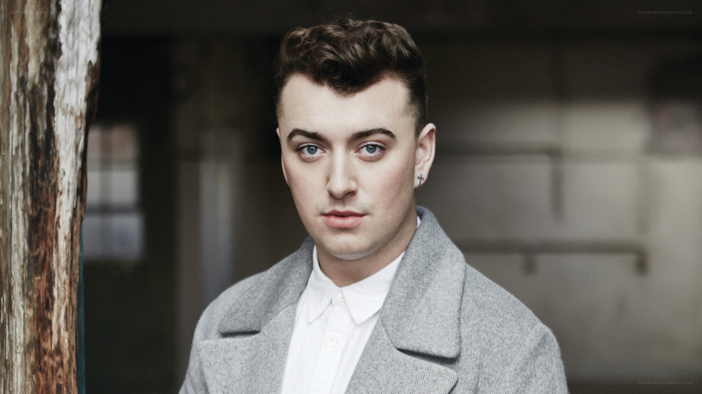 man in gray coat