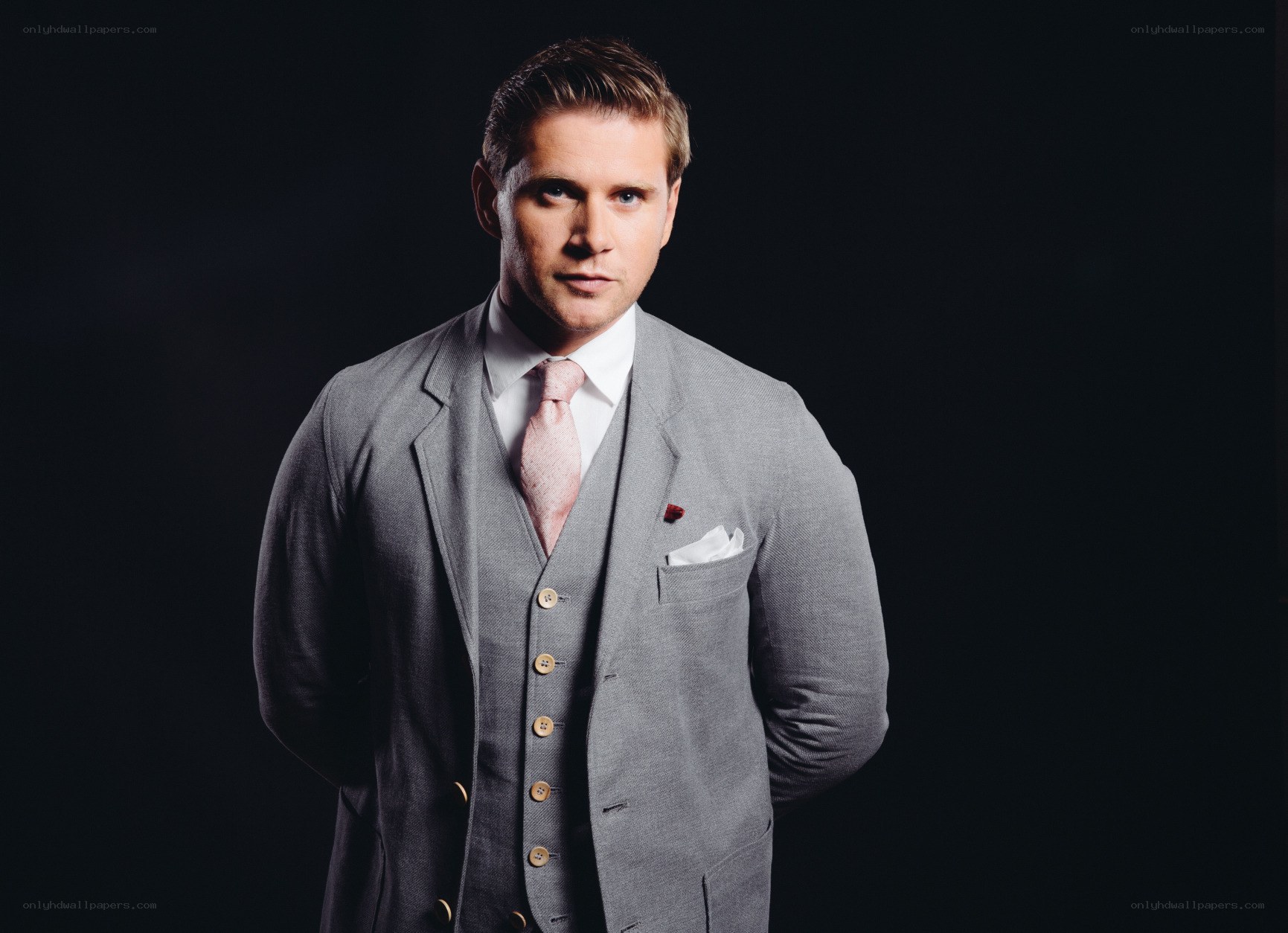 man in gray suit