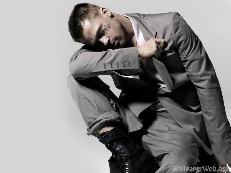 Man in Gray Suit — Dramatic, Photograph, Boots