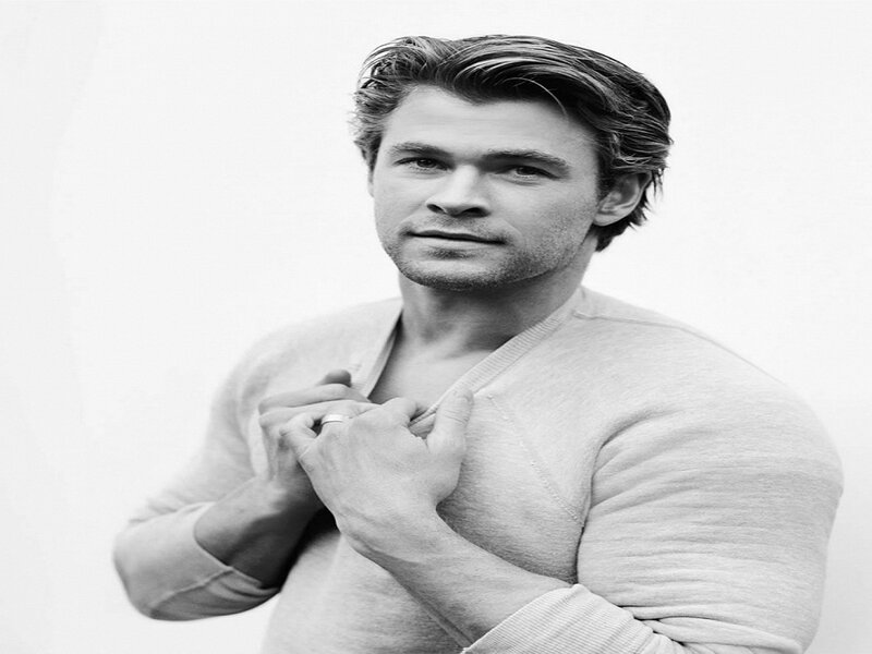 Man in Gray Sweater — Black, Neutral
