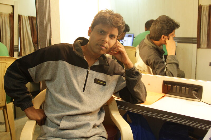 Man in Gray Sweatshirt