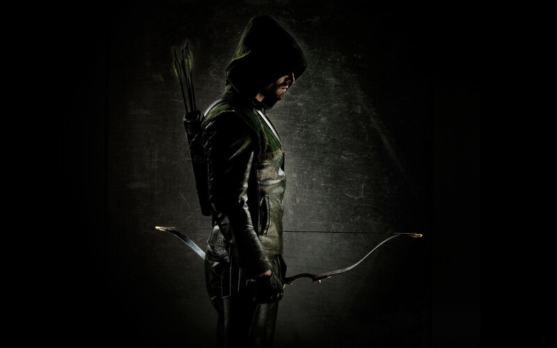 Man in Green Hood — Black, Dramatic
