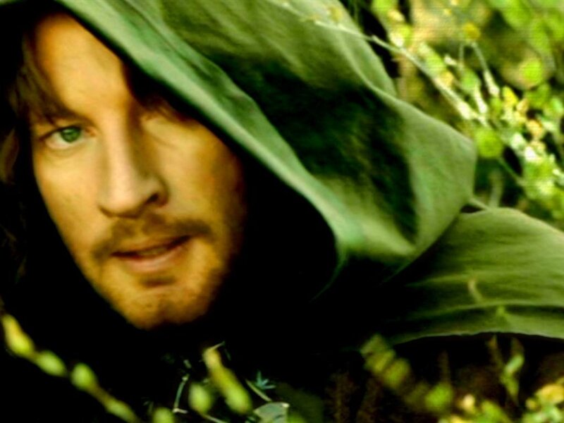 man in green hood