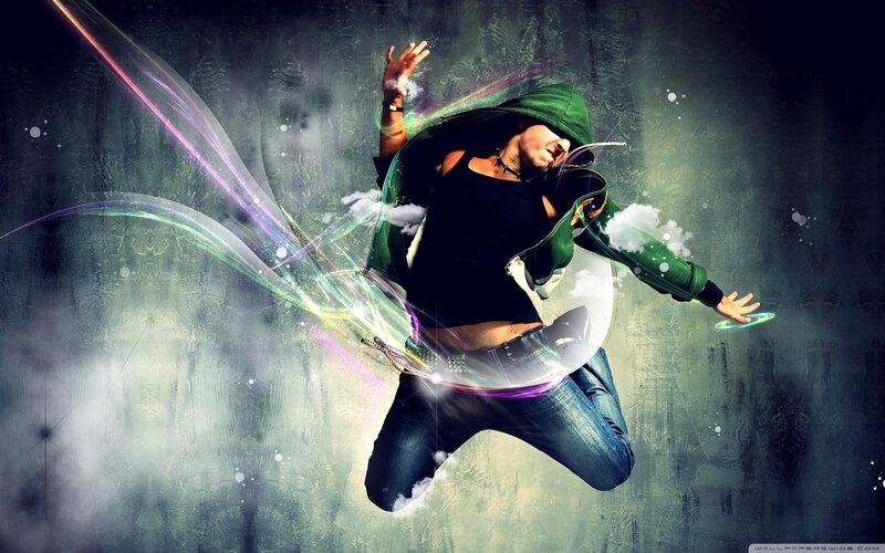 Man in Green Hoodie