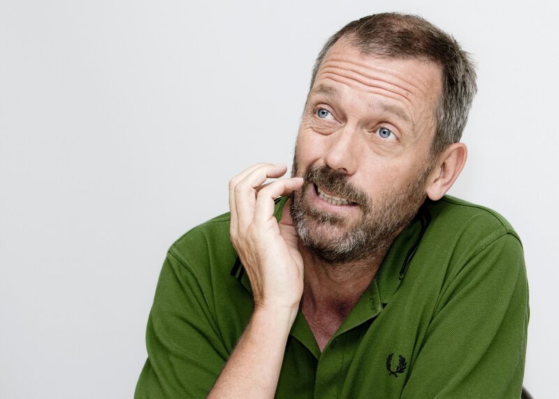 man in green polo shirt