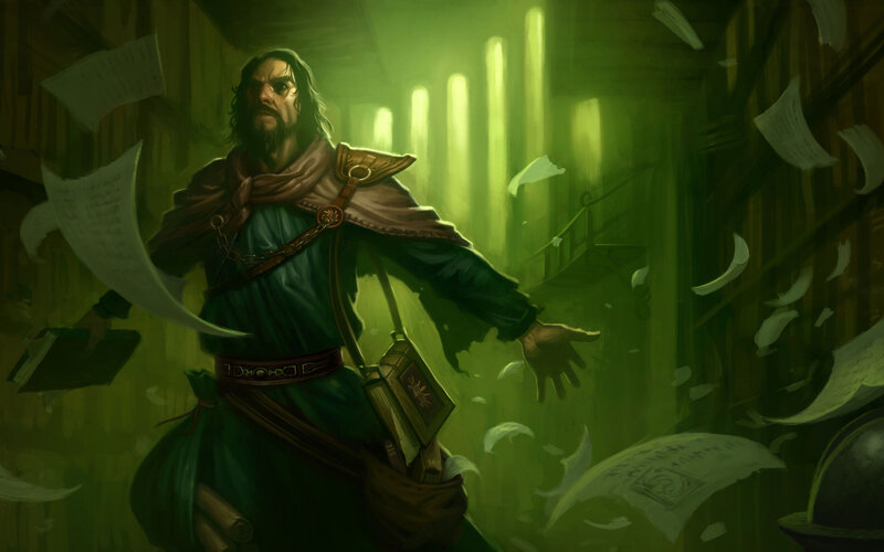 Man in Green Robes — Dramatic