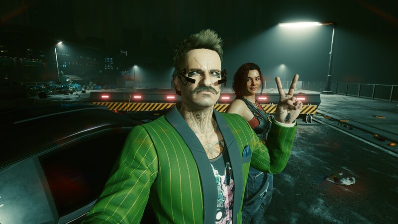 Man in Green Suit — Dark, Dramatic
