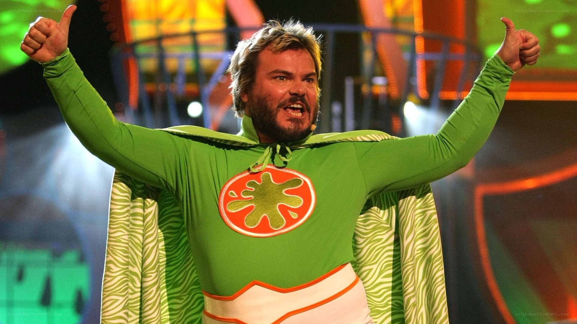 man in green superhero costume