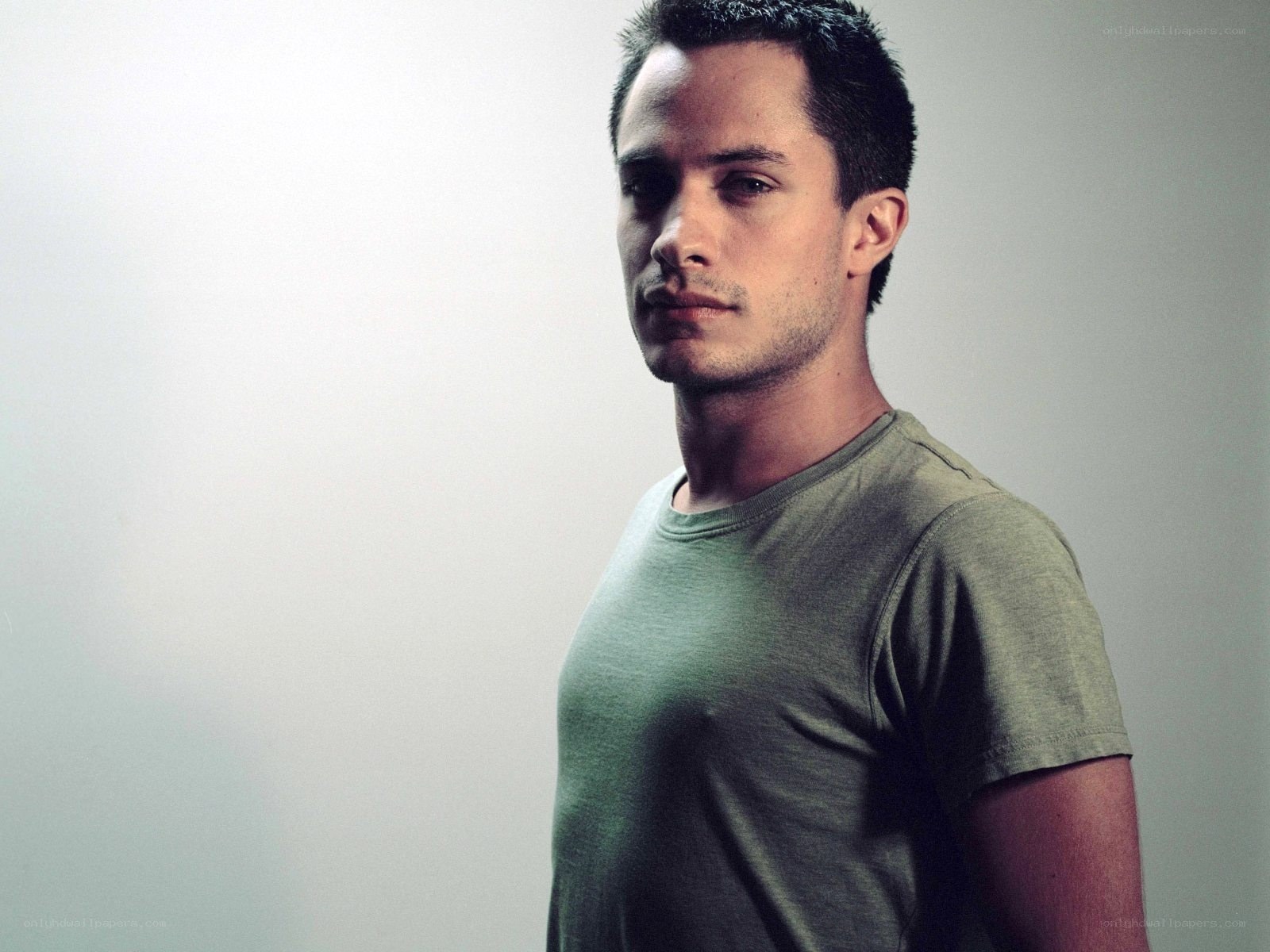 man in green t-shirt