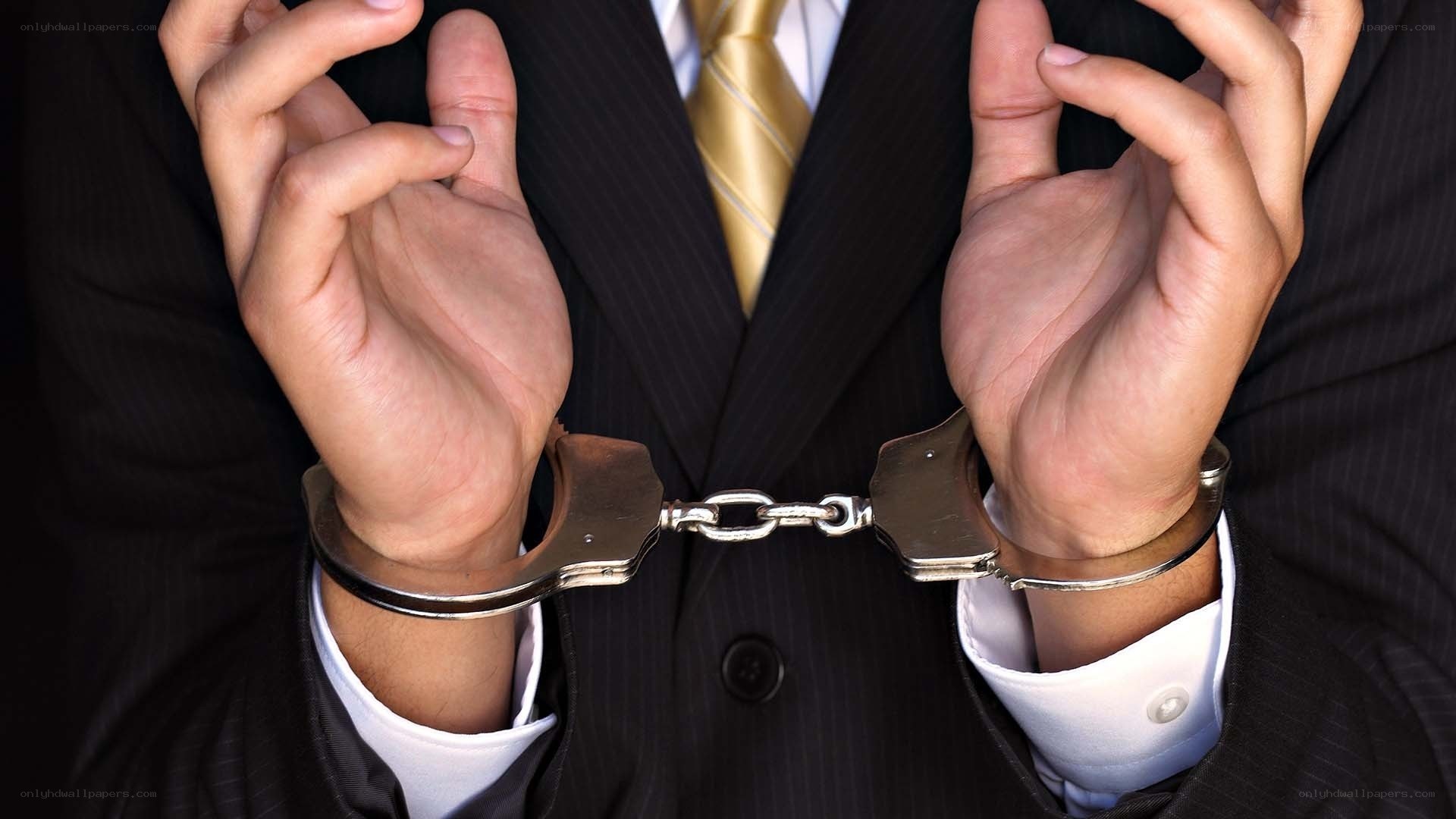 man in handcuffs