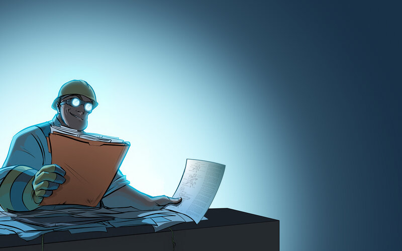 Man in Hard Hat Reading