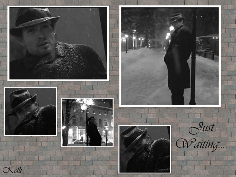 Man in Hat and Coat — Black, Dramatic