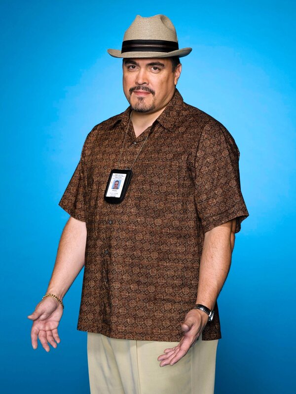 Man in hat and patterned shirt