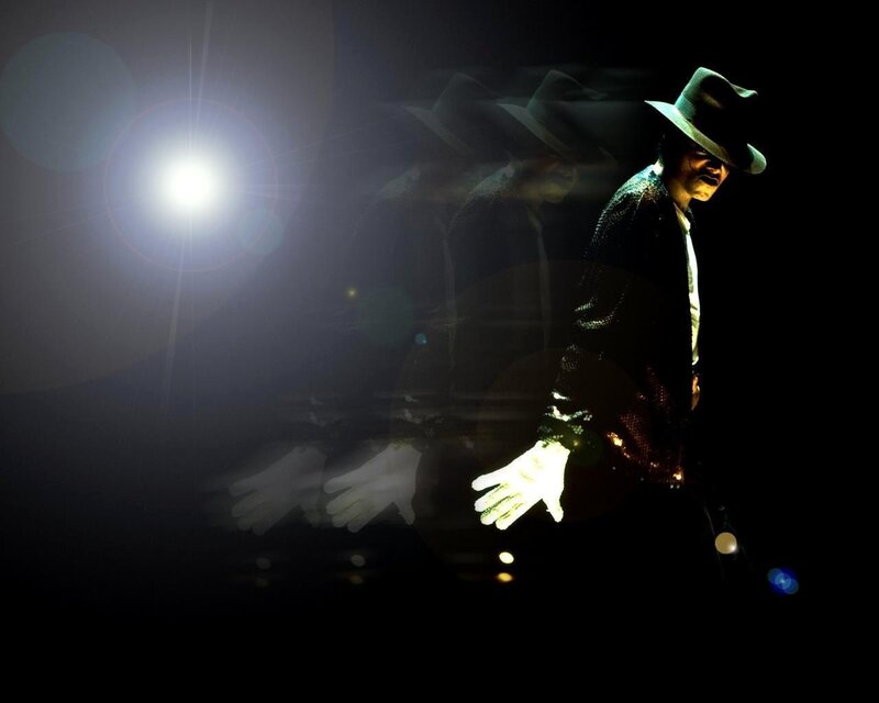 Man in Hat and Sequined Jacket — Black