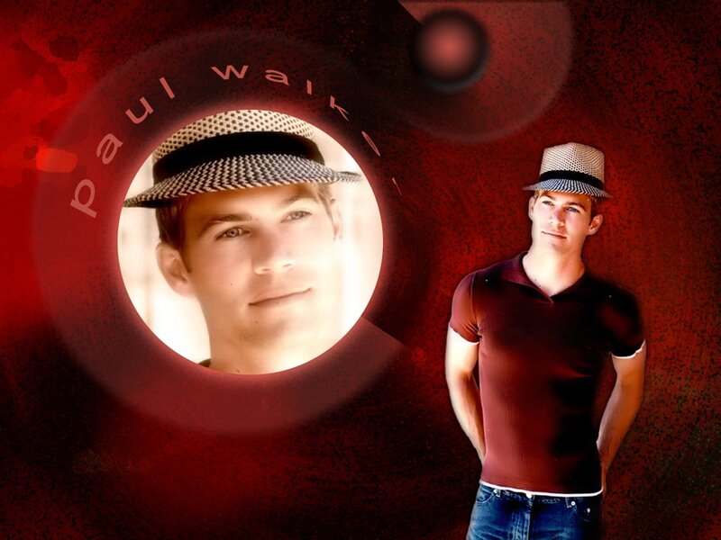 Man in Hat and Shirt — Red