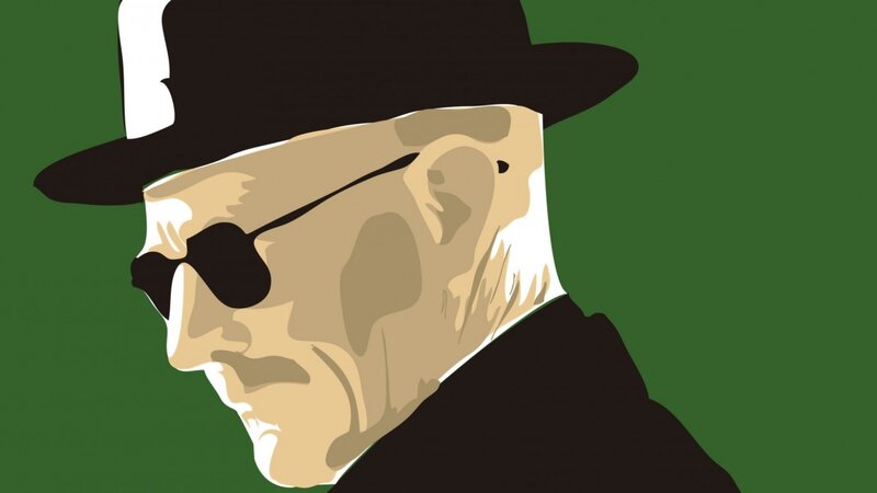 Man in Hat and Sunglasses — Green