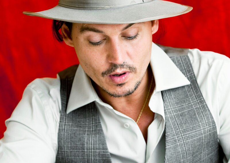 Man in Hat and Vest — Red