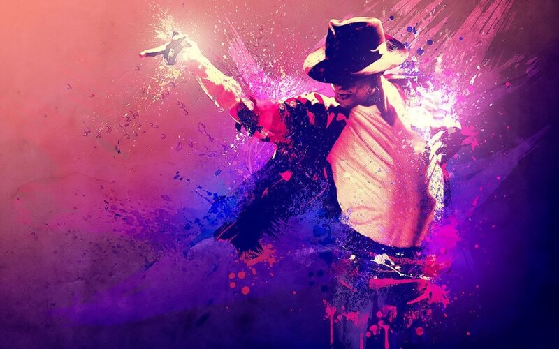 Man in Hat Dancing — Purple
