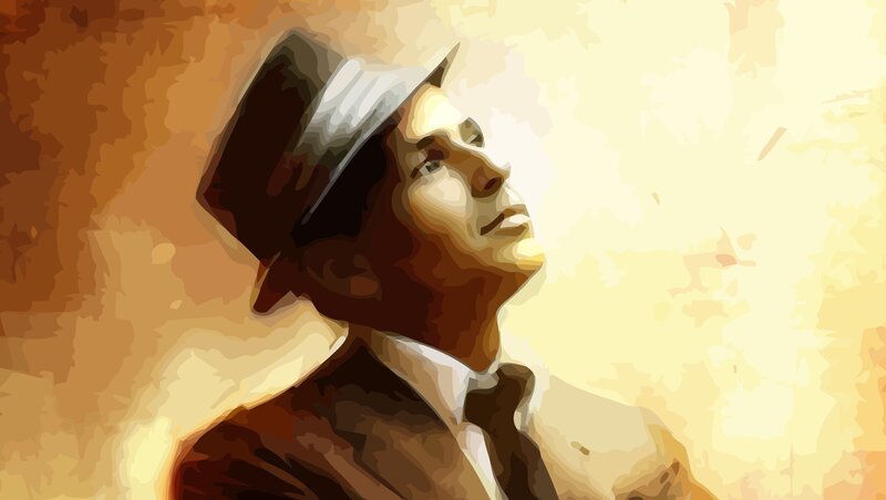 man in hat looking up