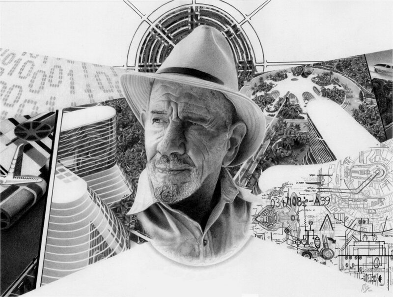 Man in Hat Portrait — Black, Dramatic